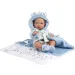 Llorens: Nico neonato maschio di 40 cm con fasciatoio blu, ciuccio