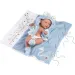 Llorens: Nico neonato maschio di 40 cm con fasciatoio blu, ciuccio