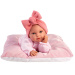 Llorens: Olivia, bambola piangente da 38 cm con cuscino