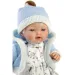 Llorens: Roberto bambola piangente con ciuccio e cappello blu 33cm