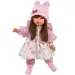 Llorens: Sara bambola da 35 cm con gonna rosa a fiori