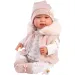 Llorens: Tina, neonato di 44 cm con gilet rosa con cappuccio