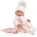 Llorens: Tina neonato in set rosa con copertina e ciuccio 43cm