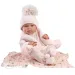 Llorens: Tina neonato in set rosa con copertina e ciuccio 43cm