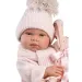 Llorens: Tina neonato in set rosa con copertina e ciuccio 43cm