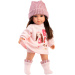 Llorens: bambola Sara da 35 cm con cappellino rosa lavorato a maglia