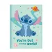 Luna: Diario segreto Disney Stitch con lucchetto e penna con pon pon 12x18cm 60 pagine