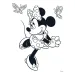 Luna: Libro da colorare di Minnie Mouse, con adesivi e 6 pennarelli