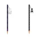 Luna: Matita grafite Wednesday con gomma, disponibile in due varianti, 1 pezzo