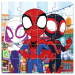 Luna: Puzzle magnetico 3x20 pezzi con Spidey e i suoi amici