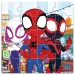 Luna: Puzzle magnetico 3x20 pezzi con Spidey e i suoi amici