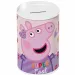 Luna: Salvadanaio cilindrico in metallo di Peppa Pig 10x15 cm