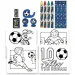 Luna: Set da colorare Must Team calcio, 12 pezzi