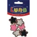 Luna: Set di 6 stelle di plastica, 20 mm