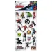 Luna: Set di adesivi 3D puffosi Avengers su foglio da 10x22 cm