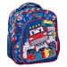 Luna: Zainetto per asilo a due scomparti con angoli arrotondati, motivo Team Monster Truck, 27x10x31 cm