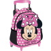 Luna: Zaino asilo con rotelle Must Team Minnie Mouse 27x10x31cm