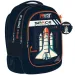 Luna: Zaino scolastico Must Team astronauta con bordi arrotondati, 3 scomparti, 32x18x43 cm