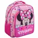 Luna: Zaino scolastico a due scomparti arrotondato di Minnie Mouse 27x10x31cm