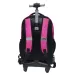 Luna: Zaino trolley scolastico Must Team Pink a 3 scomparti, zaino 31x24x45 cm