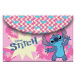 Luna: cartella con chiusura a pressione Disney Stitch in formato A4