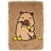 Luna: diario in peluche con stampa capibara
