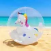 Luna: pallone da spiaggia a tema unicorno immagine 2