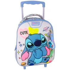 Luna: zaino trolley per lasilo Disney Stitch con 2 scomparti 27x10x31 cm immagine 1