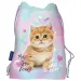 MY Little Friend - Sacca sportiva con motivo gattino pastello, 43x32cm