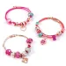 Make it Real: Braccialetti con Ciondolo di Cristallo Rosa