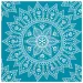 Mandala blu-bianco tovagliolo di carta a 2 strati confezione da 20 pezzi