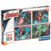 Marvel: Avengers 4in1 Supercolor puzzle - Clementoni