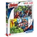 Marvel Avengers Supercolor 2 in 1 puzzle 2x60 pezzi - Clementoni