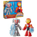 Marvel: Iron Man Awesome Friends - Set Clash di action figure Iron Man e Ultron, 23 cm – Hasbro