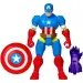 Marvel Mix Mashers: Avengers Capitano America figura con accessori - Hasbro