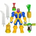 Marvel Mix Mashers: Avengers Thanos figura con accessori - Hasbro