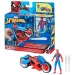 Marvel: Spider-Man - Web Blast Cycle con moto di Spider-Man e figura - Hasbro