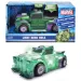 Marvel: Veicolo del personaggio Light Hero Hulk con effetti luminosi e sonori - Jada Toys