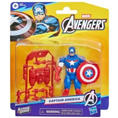 Marvel Vendicatori Action Verse figura di Capitan America – Hasbro immagine 1