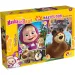 Masha e Orso 2 in 1 maxi puzzle da 24 pezzi e album da colorare 70x50cm - Lisciani