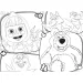 Masha e Orso 2 in 1 maxi puzzle da 24 pezzi e album da colorare 70x50cm - Lisciani