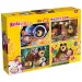 Masha e Orso 2 in 1 maxi puzzle da pavimento 4x48 pezzi e libro da colorare 35x25 cm - Lisciani