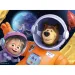 Masha e Orso 2 in 1 maxi puzzle da pavimento 4x48 pezzi e libro da colorare 35x25 cm - Lisciani