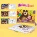 Masha e Orso 2 in 1 maxi puzzle da pavimento 4x48 pezzi e libro da colorare 35x25 cm - Lisciani