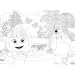 Masha e Orso 2 in 1 maxi puzzle da pavimento da 24 pezzi e libro da colorare 70x50cm - Lisciani