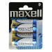 Maxell: Pile alcaline formato D 1.5V LR20 confezione blister da 2 pezzi