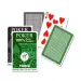 Mazzo di carte da poker in plastica 1x55 carte in versione marrone-verde - Piatnik