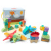 Melissa &amp; Doug Blockables, gioco di costruzione a tema dinosauri, 69 pezzi