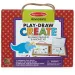 Melissa &amp; Doug: Set da disegno cancellabile e creativo magnetico con dinosauri
