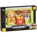Menù gourmet da fast food con vassoio